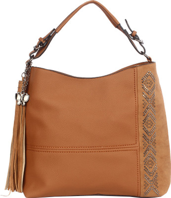 

Butterflies Hand-held Bag(Tan)