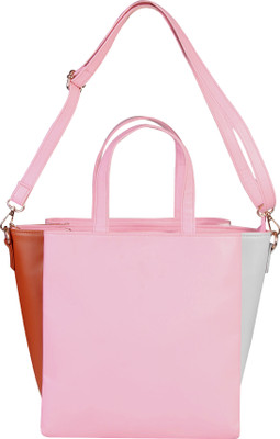 

Abozzo Shoulder Bag(Pink, Grey, Brown), Brown;grey;pink