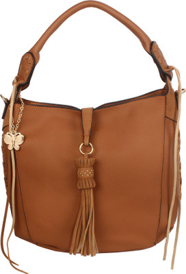 

Butterflies Hand-held Bag(Brown)