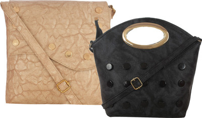 

Element Cart Sling Bag(Beige, Black)
