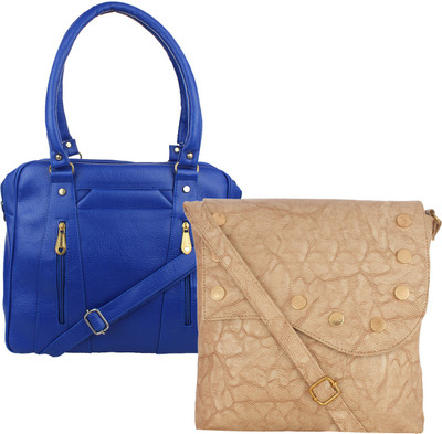 

Element Cart Sling Bag(Blue, Beige), Beige;blue