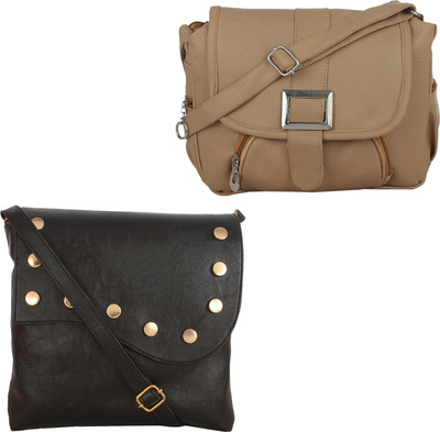 

Element Cart Sling Bag(Black, Brown)