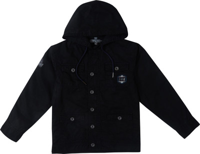

Gini & Jony Full Sleeve Woven Baby Boys Jacket, Caviar (black)(c207)