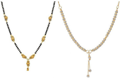 Chrishan Alloy Gold-plated Multicolor Jewellery Set(Pack of 1)