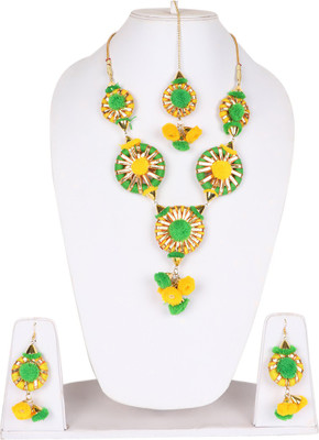 ryka collection Fabric Multicolor Jewellery Set(Pack of 1)