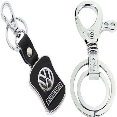 MGP FASHION volkswagon car slim metal and silver hook car combo Key Chain