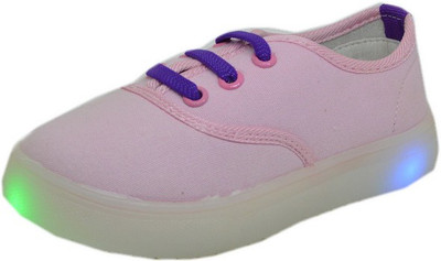

PASSION PETALS Girls Lace Sneakers(Pink