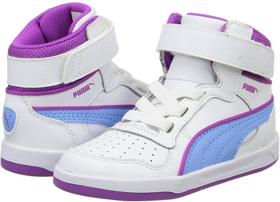 

Puma Boys & Girls Lace Sneakers(White, Purple