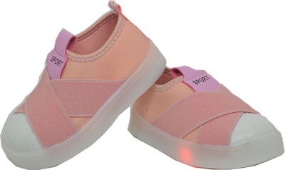 

PASSION PETALS Girls Slip on Sneakers(Pink