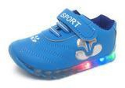 TeeniTiny Boys & Girls Velcro Sneakers(Blue