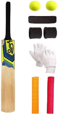 

SportsCorner KOOKOBURA Sticker Poplar/Popular Willow Cricket Bat (For Tennis Ball) Size-6 Combo (Kit of 6 Items) Cricket Kit