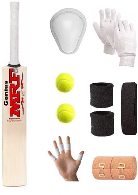 

SportsCorner Transparent Sticker Poplar/Popular Willow Cricket Bat (For Tennis Ball) Size-6 Combo (Kit of 8 Items) Cricket Kit