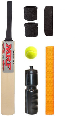 

SportsCorner Silver Sticker Poplar/Popular Willow Cricket Bat (For Tennis Ball) Full Size Combo (Kit of 7 Items) Cricket Kit