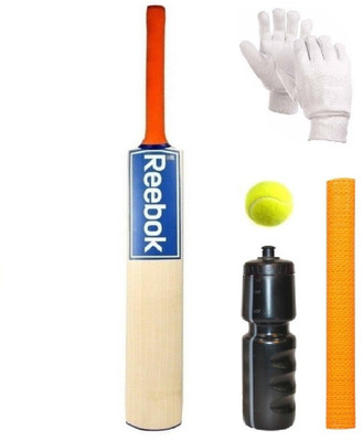 

SportsCorner Branded Blue Sticker Poplar/Popular Willow Cricket Bat (For Tennis Ball) Size-6 Combo (Kit of 5 Items) Cricket Kit