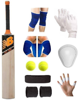

SportsCorner Branded Sticker Poplar/Popular Willow Cricket Bat (For Tennis Ball) Size-5 Combo (Kit of 9 Items) Cricket Kit