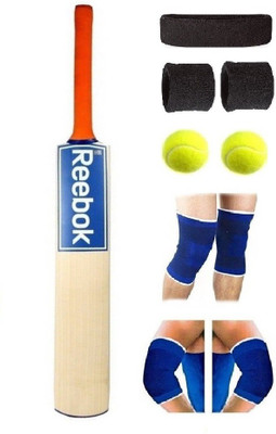 

SportsCorner Branded Blue Sticker Poplar/Popular Willow Cricket Bat (For Tennis Ball) Full Size Combo (Kit of 6 Items) Cricket Kit