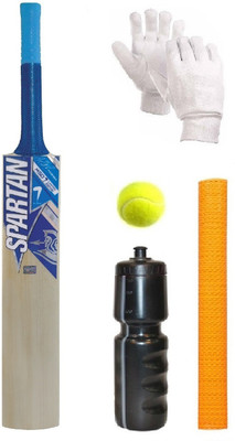 

SportsCorner Sparton Blue Sticker Poplar/Popular Willow Cricket Bat (For Tennis Ball) Size-6 Combo (Kit of 5 Items) Cricket Kit
