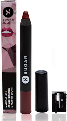 

Sugar Cosmetics Matte As Hell Crayon Lipstick 13 Murphy Brown(13 Murphy Brown (Chocolate Burgundy))