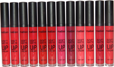 

MALIAO Soft matte lip cream set of 12 color(multicolor)