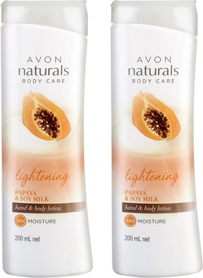 

Avon Anew Naturals Hand & Body Lotion (set of 2) - Papaya 200ml each(400 ml)