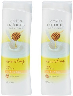 

Avon Milk & Honey Hand & Body Lotion (Set Of 2 - 200 Ml Each)(400 ml)
