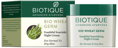 

BIOTIQUE BIO Wheatgerm Youthful Nourishing Night Cream for Normal to Dry Skin, 50g(50 g)