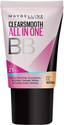 

Maybelline Clearsmooth All In One BB Cream (02 Natural)(18 ml)