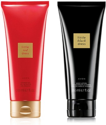 

Avon Anew Little Dress Body Lotion (Black & Red) - 200 ml each(300 ml)