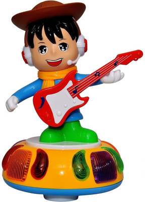 SR Toys Guitar Boy with Cool Lights(Orange)