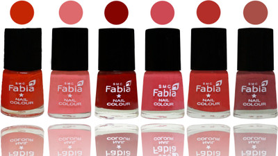

Fabia Nail Polish Matte Look Attractive Your Nails Fire Orange-Baby Pink-Bold Red-Strawberry-Candy Orange-Dark Peach(Pack of 6)