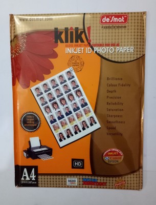 DESMAT 20 NO A4 180 gsm Photo Paper(Set of 2, White)