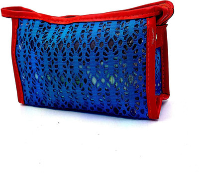 

VEGAINTER 1 Multi Purpose Use Pouch Blue Color Art Canvas Pencil Box(Set of 1, Blue)