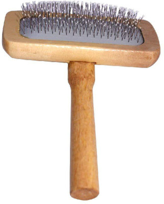 

JAINSONS PET PRODUCTS High Quality Imported Durable Pet Cleaning Comfortable Wooden Slicker Brush for Dogs and Cats, Suitable for Long or Short Hair (Medium) Slicker Brushes for Dog