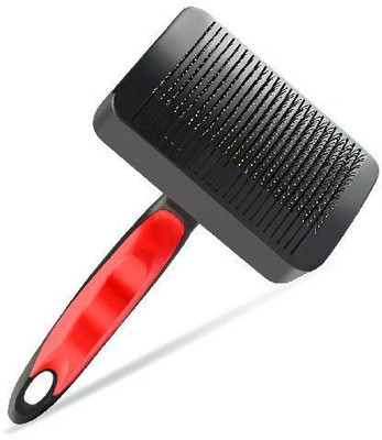 

Petlicious & More Self Cleaning Sleeker Comb for Fur Dog Hairy Dog Comb for Small Breed Dog Toy Breed Dogs & Puppies - Small Slicker Brushes for Dog