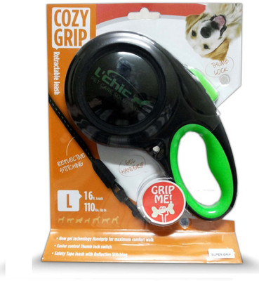 

Super Dog Cozy Grip Large Retractable 488 cm Dog Strap Leash(Multicolor)