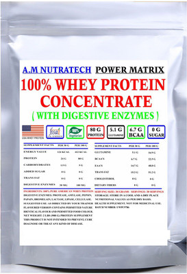 

am nutratech Whey Protein(900 g, Cookie n Cream, American IceCream, American Strawberry, Chocolate, Alphanso mango, Butterscotch Icecream, brownie)