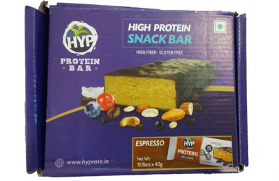 

Hyp Espresso Pack of 10 Bars x 40g Protein Bars(400 g, Espresso)