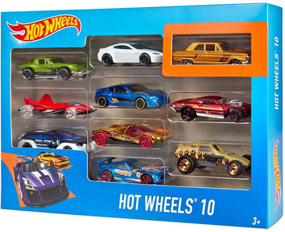 J K INTERNATIONAL Hot Wheels 9-Car Gift Pack (Styles May Vary)(Multicolor)