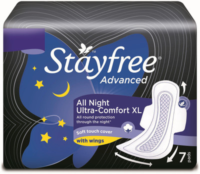 

Stayfree Dry-Max All Night XL Wings Sanitary Pad(Pack of 7)