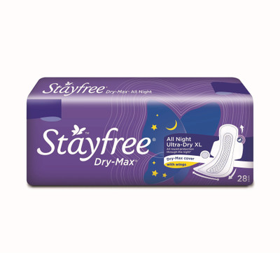 

Stayfree Dry-Max All Night XL Wings Sanitary Pad(Pack of 28)