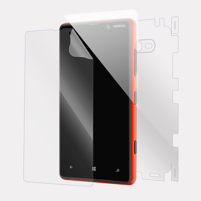 Snooky Front and Back Tempered Glass for Nokia Lumia 820(Pack of 1)