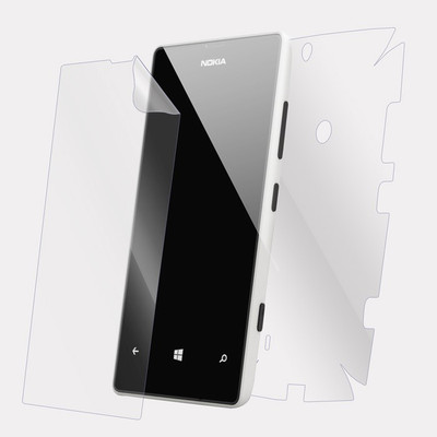 Snooky Front and Back Tempered Glass for Nokia Lumia 520(Pack of 1)