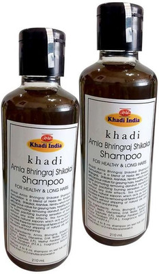 

Khadi Amla Bhringraj Shikakai Shampoo (Pack of 2)(210 ml)