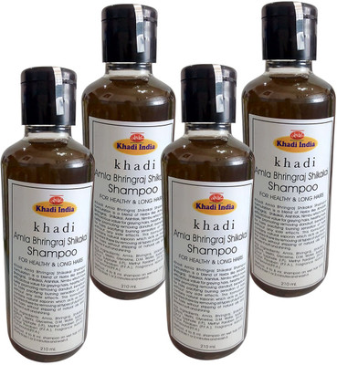 

Khadi Amla Bhringraj Shikakai Shampoo (Pack of 4)(210 ml)