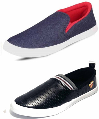 

JETTER Loafers For Men(Multicolor, Blue/red