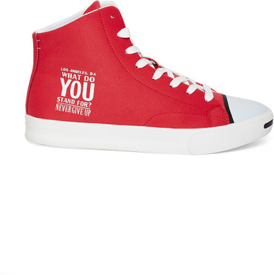 

DOC Martin Red Titan Mid -Top Sneakers For Men(Red