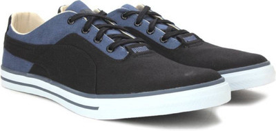 

Puma Unisex's Slyde Idp Black and Vintage Indigo Sneakers Sneakers For Men(Black, Blue