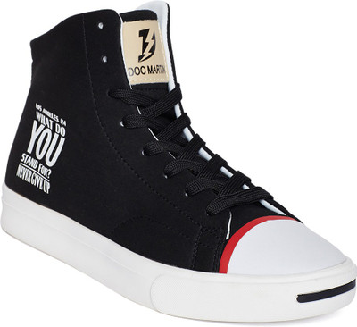 

DOC Martin Black Titan Mid -Top Sneakers For Men(Black