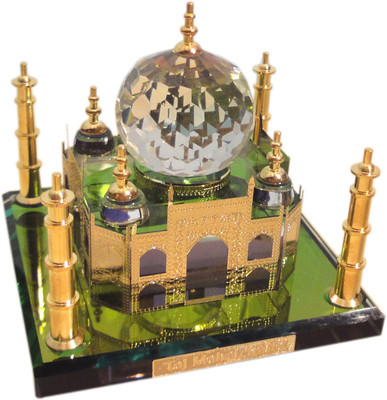 

Dharohar The Heritage 24K Gold Plated Crystal Taj Mahal Big Decorative Showpiece - 9 cm(Gold Plated, Gold)