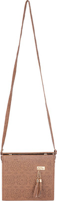 

Shagun Creations Girls Casual, Formal, Evening/Party Brown PU Sling Bag